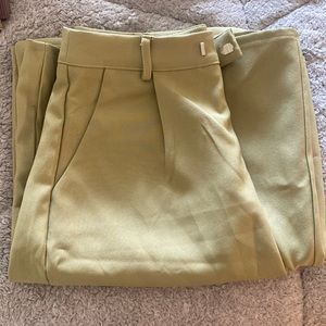 Light green Wide leg trouser pant